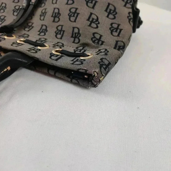 Dooney & Bourke black canvas signature tote - Picture 5 of 11